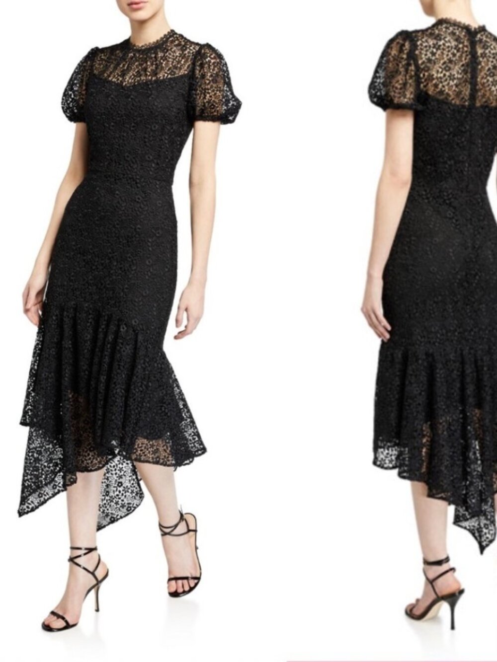 Shoshanna Trinette Black Lace Dress